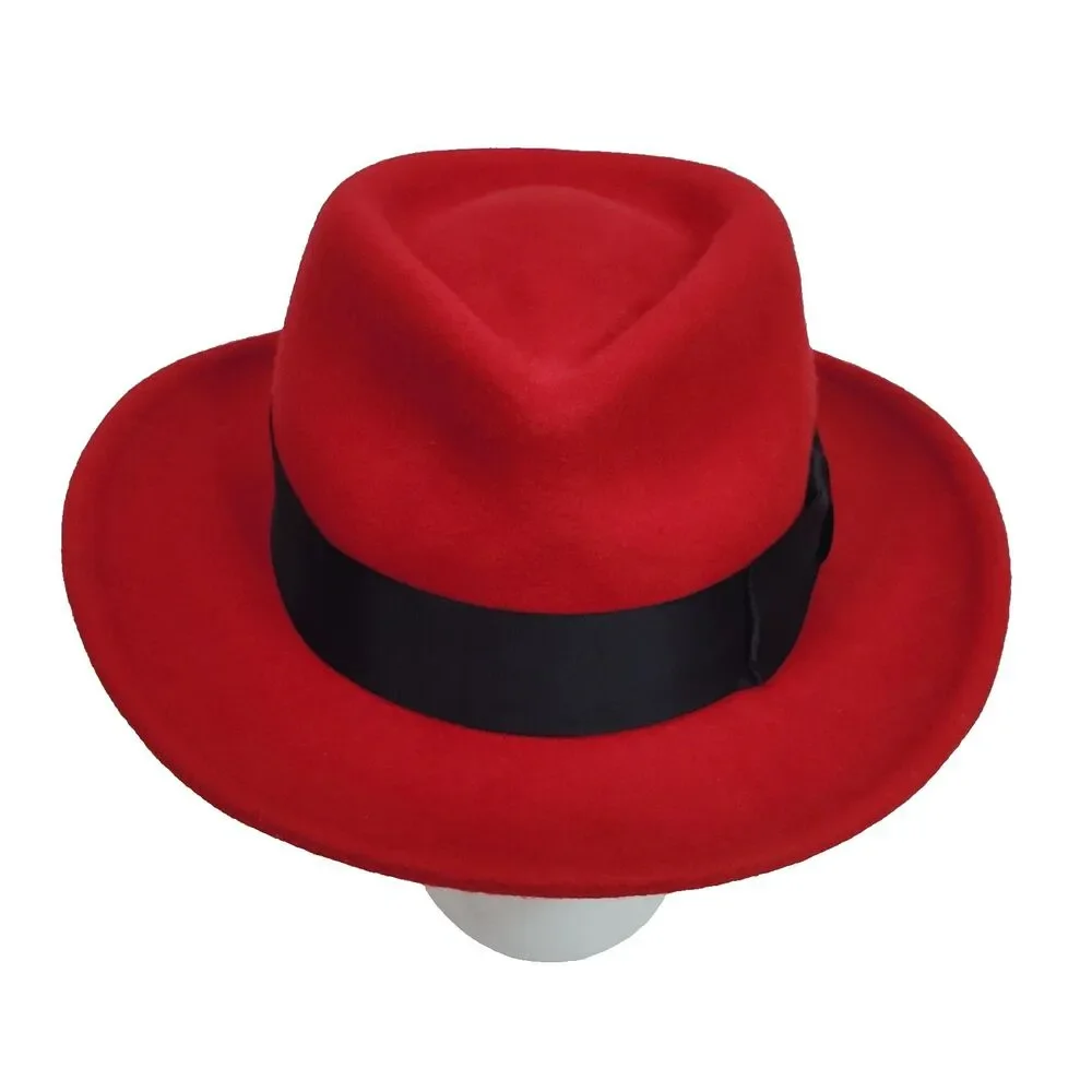 Official Red Hat Linux Promotional Fedora Hat - 100% Wool Size Small Brandfuel